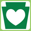 Pennsylvania Keystone Heart